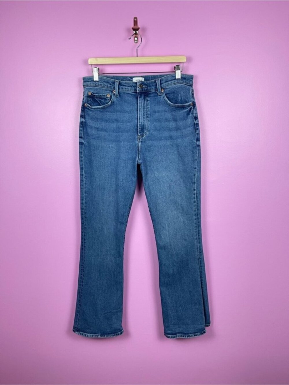 Pistola Dana High Rise Flare Jeans Hyde Blue Wash Women’s 31 - Picture 2 of 14